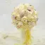 Wedding Gift Nylon Fabric Roses Bridal Bouquets Holding Flowers Wedding Flowers