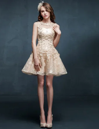 2015 Pierced Sexy Halter Lace Cocktail Dress Party Dress
