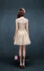 Robe De Cocktail Sexy Perce Dentelle Licol