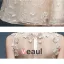 Robe De Cocktail Sexy Perce Dentelle Licol