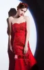 Dentelle Sirène Robe Rouge Brode De Robe De Soirée