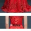 Dentelle Sirène Robe Rouge Brode De Robe De Soirée