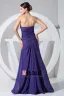 Chiffon Strapless Sleeveless Zipper Ruffle Floor Length Evening Dress