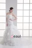 Fleur D'organza Ondule Train Tribunal Robe De Mariée Sirène Bustier