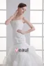 Fleur D'organza Ondule Train Tribunal Robe De Mariée Sirène Bustier