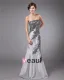 Satin Strapless Applique Trumpet Floor Length Mothers of Bride Guests Dresses