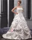 Plus Size Beading Court Bridal Ball Gown Wedding Dress