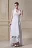 Beading Ruffles Halter Sweep Plus Size Bridal Gown Wedding Dress