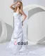 Flower Emboidered Sweetheart Court Mermaid Bridal Gown Wedding Dress