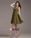 Elegant Strap Knee-Length Georgette Bridesmaids Dresses
