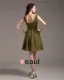 Elegant Strap Knee-Length Georgette Bridesmaids Dresses