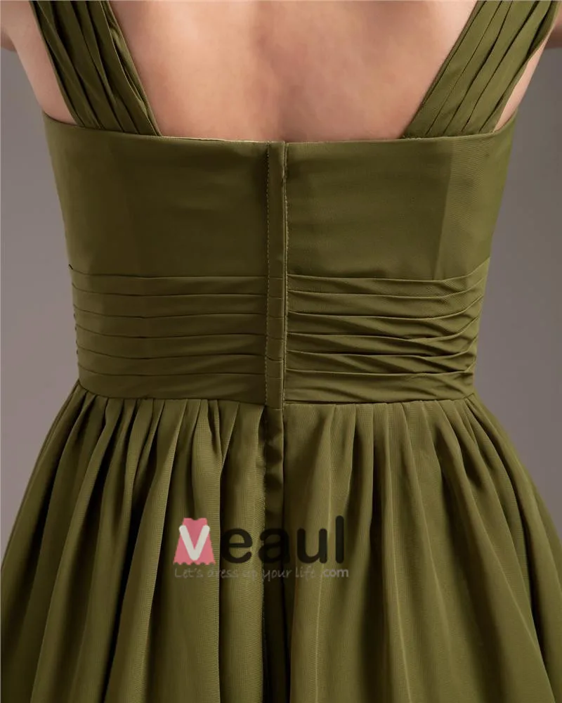 Elegant Strap Knee Length Georgette Bridesmaids Dresses Elegant Strap Knee Length Georgette Bridesmaids Dresses