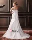 Satin Organza Embroidery Beading Sweetheart Court Plus Size Bridal Gown Wedding Dress