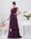Chiffon Bowtie One Shoulder Floor Length Bridesmaid Dresses