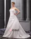 Satin Sweetheart Tribunal De Ruche Plus La Robe De Mariage De Taille