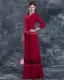 Jewel Floor Length Satin Mothers of Bride Special Guests Dress