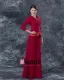 Jewel Floor Length Satin Mothers of Bride Special Guests Dress