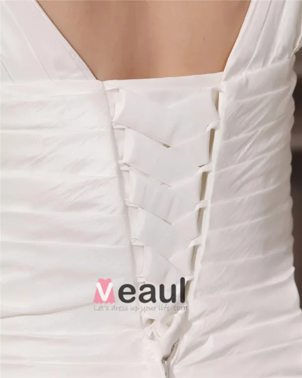 Satin Perlage V Tribunal De Cou Plus La Taille Robe De Mariage Nuptiale Robe
