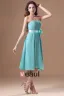 En Mousseline A Volants Fleur Bustier Longueur Robe De Demoiselle D'honneur Plissee De The