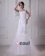 Stylish Sweep Satin Lace Square Mermaid Wedding Dress