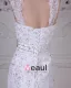 Stylish Sweep Satin Lace Square Mermaid Wedding Dress