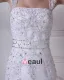 Stylish Sweep Satin Lace Square Mermaid Wedding Dress