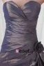Elegant Ruffle Flower Decoration Sweetheart Floor Length Taffeta Bridesmaid Dress