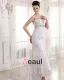 Lace V Neck Court Mermaid Bridal Gown Wedding Dress