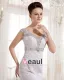 Lace V Neck Court Mermaid Bridal Gown Wedding Dress