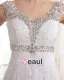 Lace V Neck Court Mermaid Bridal Gown Wedding Dress