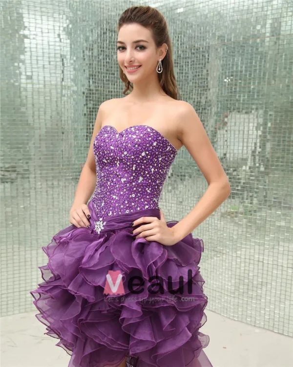 dip hem prom dress