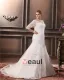 Applique De Lacet De Perles V Cou Plus La Taille Robe De Mariage Nuptiale Robe
