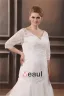 Applique De Lacet De Perles V Cou Plus La Taille Robe De Mariage Nuptiale Robe