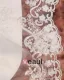 Applique De Lacet De Perles V Cou Plus La Taille Robe De Mariage Nuptiale Robe