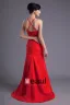 Fashion Satin Pleated Flower Spaghetti Strap Floor Length Bridesmaid Dress