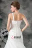 Taffeta Flower Ruffle Feather One Shoulder Court Train Sheath Wedding Dress