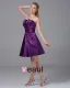 Modeste Longueur De La Cuisse Bretelles Perles Imitation Plisse Robe De Demoiselle D'honneur De La Soie