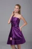 Modeste Longueur De La Cuisse Bretelles Perles Imitation Plisse Robe De Demoiselle D'honneur De La Soie