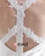 U Cou En Forme Applique Ondule Traverse La Ceinture De Longueur De Plancher Charmeuse Femme Robe De Mariée Fourreau