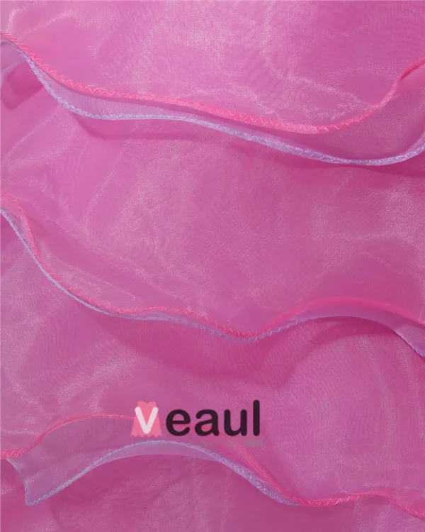 Mote Organza Krusning Beaded Kjaereste Asymmetrisk Ballkjoler