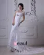 Satin Mit V-ausschnitt Applique Gericht Mantel Brautkleider Hochzeitskleid