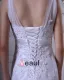 Satin Mit V-ausschnitt Applique Gericht Mantel Brautkleider Hochzeitskleid