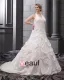 Beading Halter Taffeta Court Plus Size Bridal Gown Wedding Dress