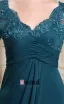 Chiffon Silk Beading Pleated V Neck Floor Length Mother of the Bride Dress