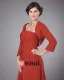 Elegante Chiffon Ruches Kralen Vierkante Hals Thee Lengte Moeder Van De Bruid Gasten Jurk