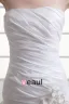 Taffeta Ruffle Flower Strapless Court Train Tiered Mermaid Wedding Dress