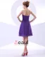 Charmeuse Chiffon Kjaereste Frynse Imperium Korte Mini Kvinners Cocktail Kjoler Festkjoler