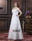 Yarn Applique Beading V Neck Floor Length Plus Size Bridal Gown Wedding Dress