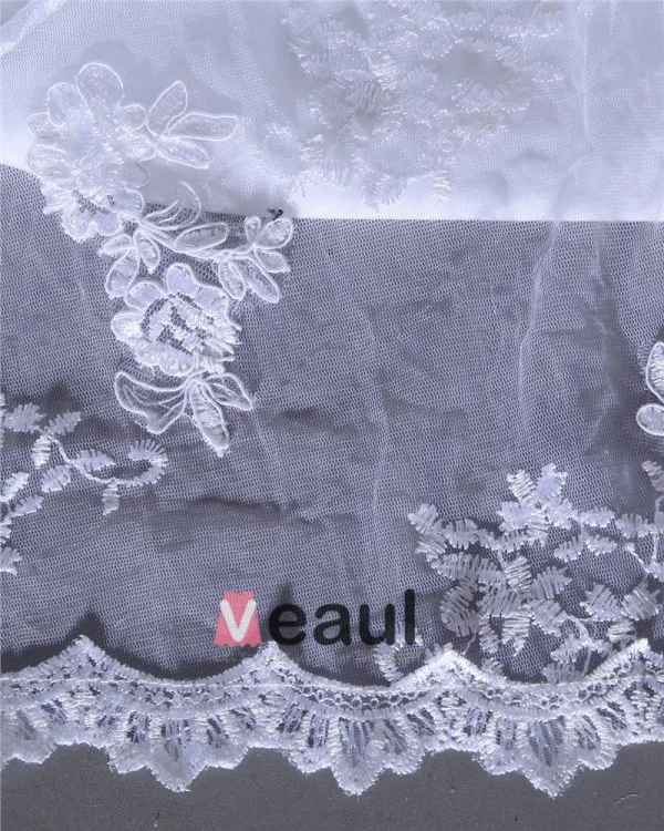 V Neck Beading Applique Floor Length Woman Mermaid Wedding Dress