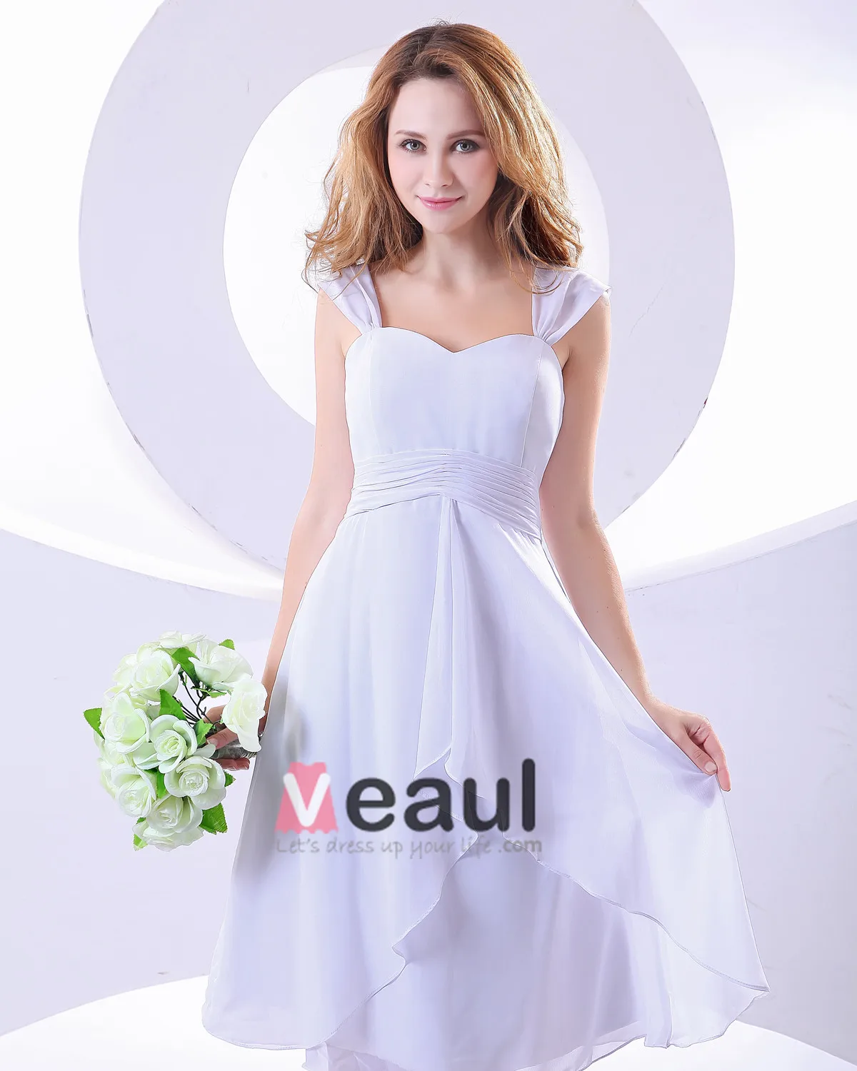 Kjaereste Knelang Chiffon Brudepikekjoler